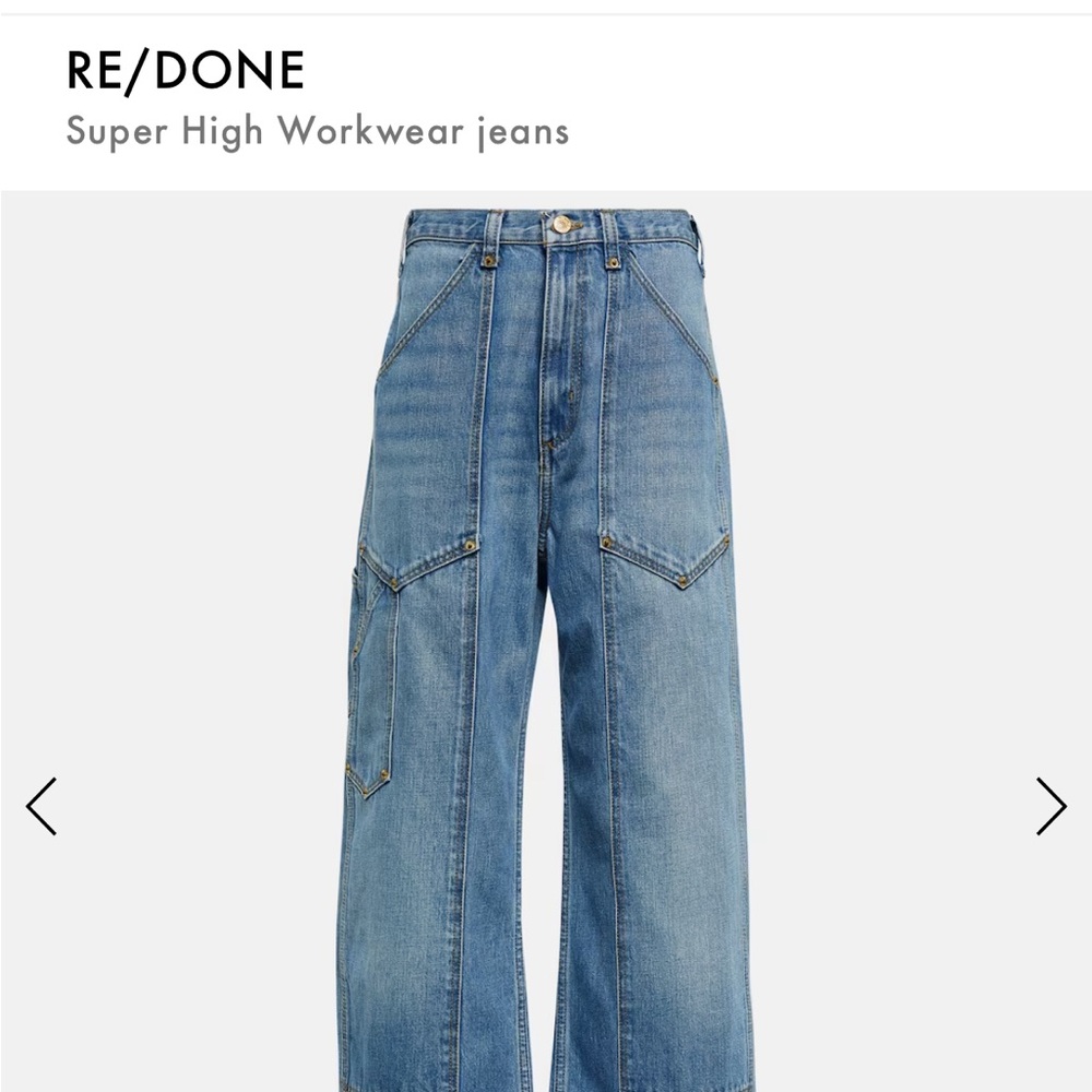 RE/DONE
Super High Workwear jeans
Size 24 
Great Condition, never worn.